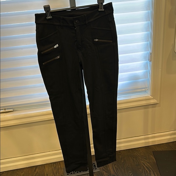 Athleta Women’s Ponte Moto Charcoal Gray leggings - Picture 1 of 5